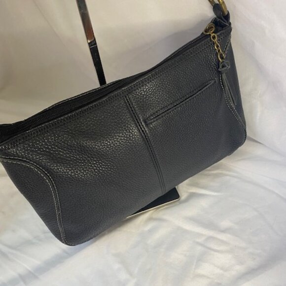 The Sak Black Pebbled Shoulder Bag- Medium Size - Picture 3 of 7